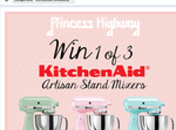 Win 1 of 3 KitchenAid Artisan Stand Mixers!