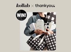 Win 1 of 3 Kollab Black Check Set and Thankyou Forever Kit