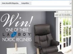 Win 1 of 3 La-Z-Boy Nordic recliners!