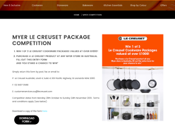 Win 1 of 3 Le Creuset Cookware Packages