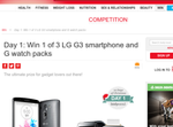 Win 1 of 3 LG G3 smartphone & G watch packs!