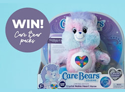 Win 1 of 3 Limited Edition Crystal Noble Heart Horses and Care Bears Party Packs