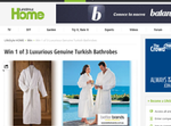 Win 1 of 3 luxurious Turkish bathrobes!