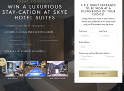 Win 1 of 3 Luxury Hotel Stays