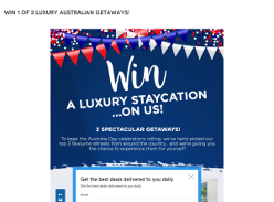 Win 1 of 3 luxury staycations!