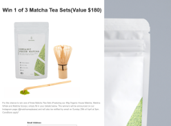 Win 1 of 3 Matcha Tea Sets