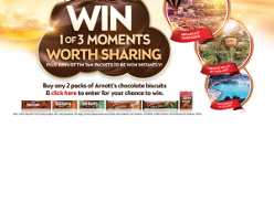 Win 1 of 3 moments worth sharing + 1,000s of TimTam packets to be won instantly! (Purchase Required)
