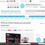 Win 1 of 3 Opallac gel nail polish starter kits!
