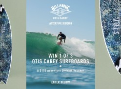 Win 1 of 3 Otis Carey Surfboards and a $150 Adventure Division Voucher