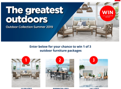 Win 1 of 3 Outdoor Furniture Packages Worth Up to $2,299