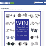 Win 1 of 3 pairs of cufflinks for your dad this Father's Day! - Bijoux Collection
