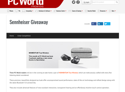 Win 1 of 3 Pairs of Sennheiser MOMENTUM True Wireless Headphones Worth $499.95