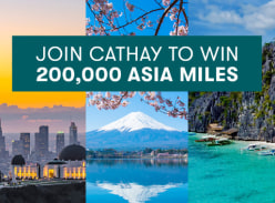 Win 1 of 3 Prizes of 200,000 Asia Miles