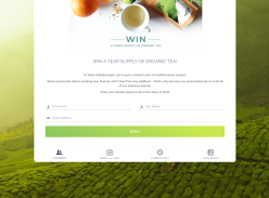 Win 1 of 3 Prizes of a Year's Supply of Organic Tea