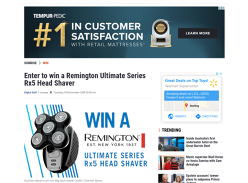 Win 1 of 3 Remington Ultimate Series Rx5 Head Shavers