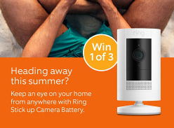 Win 1 of 3 Ring Stick up Cameras