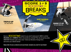 Win 1 of 3 'Rockstar' breaks for you & 3 mates!