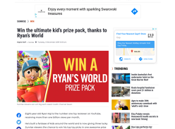 Win 1 of 3 Ryan’s World Prize Packs