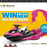 Win 1 of 3 'Sea-Doo' Spark Jetskis with trailer!