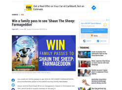Win 1 of 3 Shaun the Sheep Family Pass & Merchandise Packs