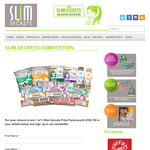 Win 1 of 3 'Slim Secrets' prize packs valued at $100 each!