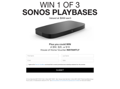 Win 1 of 3 SONOS Playbases!