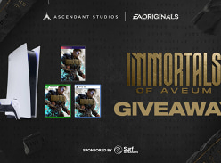 Win 1 of 3 Sony PlayStation 5 Consoles and Copy of Immortals of Aveum or 1 of 10 copies of Immortals of Aveum