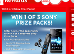 Win 1 of 3 Sony prize packs!