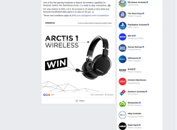 Win 1 of 3 SteelSeries Arctis 1 Wireless Gaming Headsets