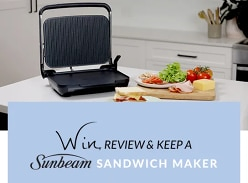 Win 1 of 3 Sunbeam Café Style Sandwich Makers