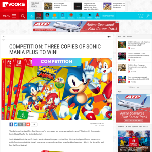 Win 1 of 3 Switch Copies of Sonic Mania Plus