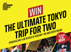 Win 1 of 3 Trip for 2 to Tokyo