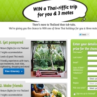 Win 1 of 3 trips to Thailand