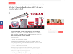 Win 1 of 3 Trojan tool packs