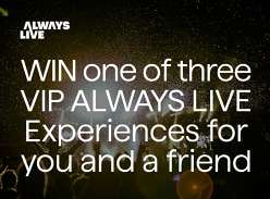 Win 1 of 3 VIP Concert Experiences + Flights for 2 to Melbourne & 2 Nights Accommodation