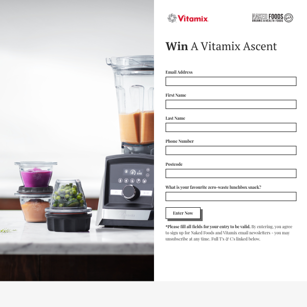 Win 1 of 3 Vitamix Blenders