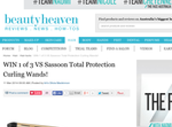 Win 1 of 3 VS Sassoon 'Total Protection' curling wands!