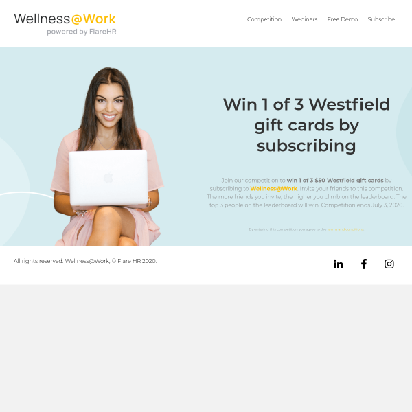 Win 1 of 3 Westfield Gift Cards by Subscribing