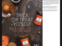 Win 1 of 3 'WoodWick Australia' Halloween packs!