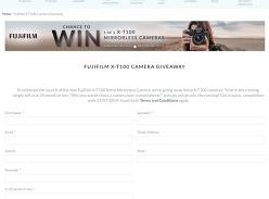 Win 1 of 3 X-T100 Cameras