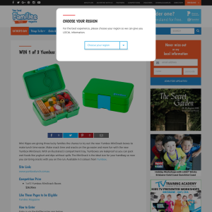 Win 1 of 3 'Yumbox MiniSnack' boxes!