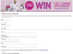 Win 1 of 3 Zumbo appliances, valued at up to $599!