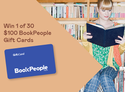 Win 1 of 30 $100 BookPeople Gift Cards