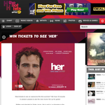 Win 1 of 30 double movie passes to see 'Her'!