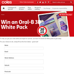 Win 1 of 30 Oral-B 3D White packs!