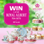 Win 1 of 30 Royal Albert tea sets!