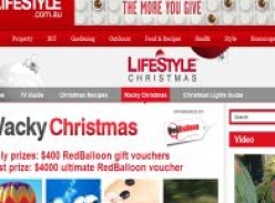 Win 1 of 31 $400 Red Balloon vouchers