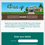 Win 1 of 34 $300 'Home & Car Cleaning' packages from Jim's Group & Car Care!