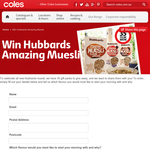 Win 1 of 35 Hubbards muesli gift packs!