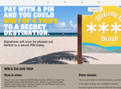 Win 1 of 4 $10,000 trips to a secret destination! (Commonwealth Bank Customers Only)